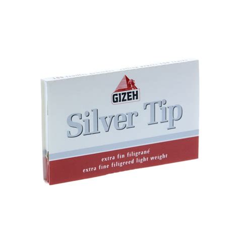 gizeh silver tip metal roll box-70mm|Gizeh Silver Tip Single Wide Cigarette Rolling Papers70mm.